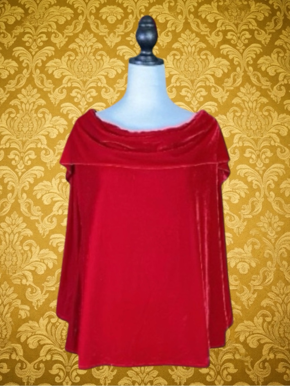 Unique Vintage Old Hollywood Glam Pin-Up Rockabilly Mid-Century Modern Top 3X